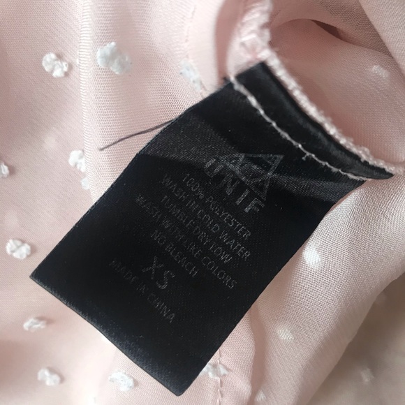 Unif Pink Polka Dot Blouse - Picture 7 of 7